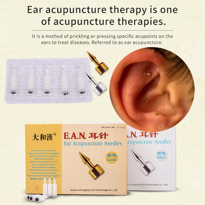 100pcs/box Ear Acupuncture Needles Press Needle Sterile Auri